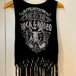 Affliction brand Rock and Rodeo  tank top, size Large